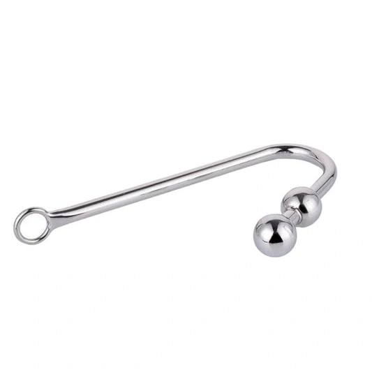 Pleasurable 4417 Anal Balls Stainless Steel Two Hook 0707